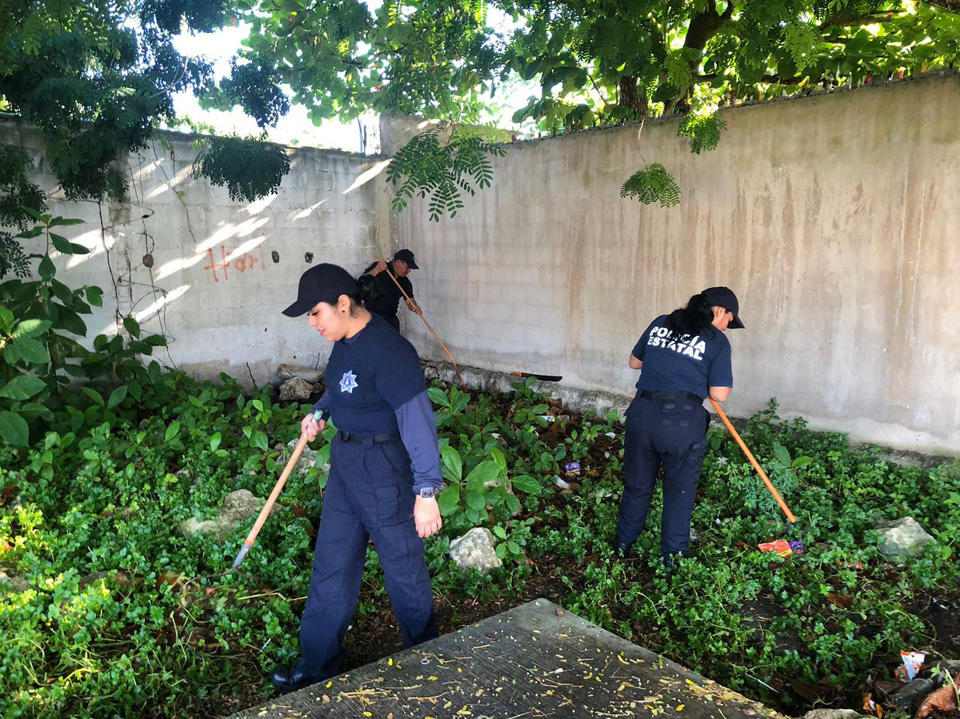 La SSC realiza el rescate de áreas públicas en escuela