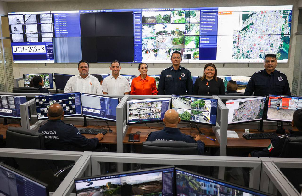 Refuerza Ana Paty al C-2 con equipo tecnológico para la seguridad en Cancún