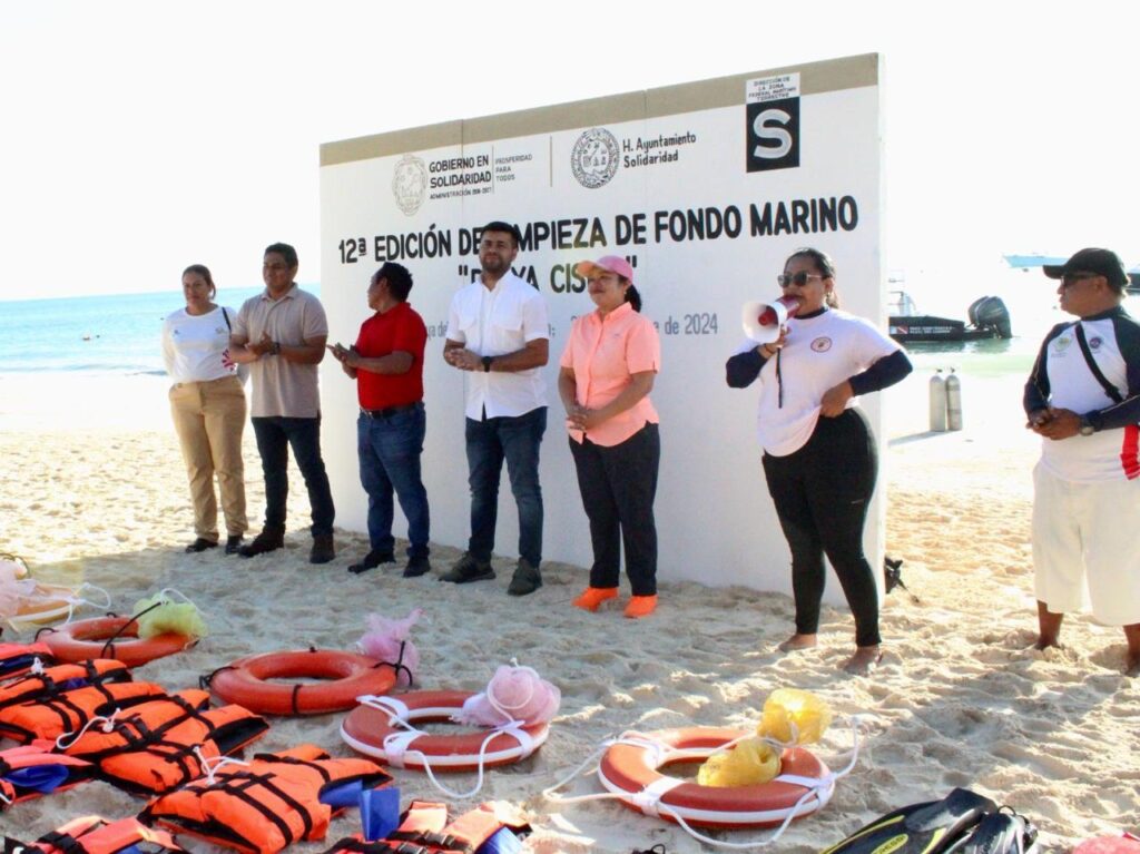 Retiran de playas de Solidaridad más de 200 kilos de desechos