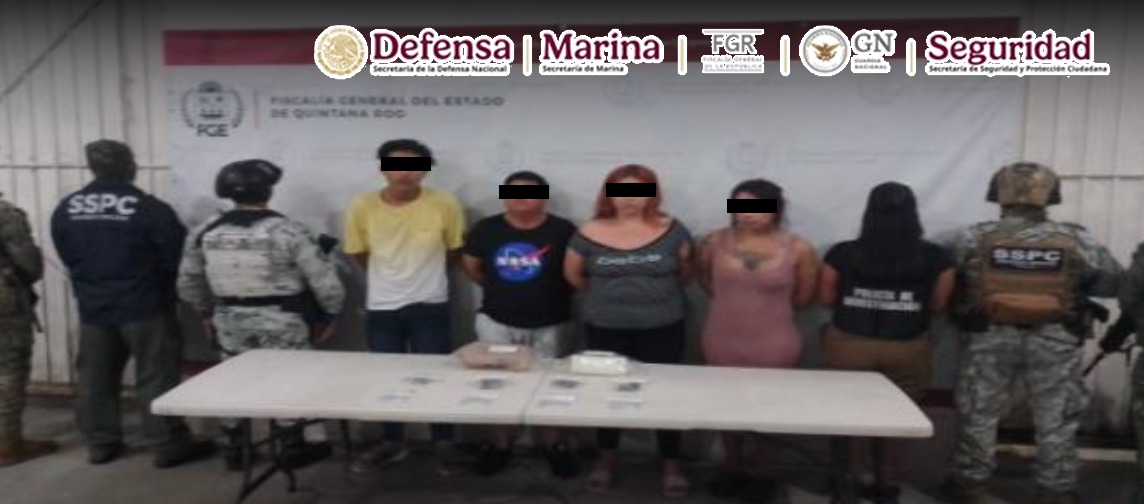 Aseguran armas, drogas y detienen a 11 personas en operativos en Quintana Roo