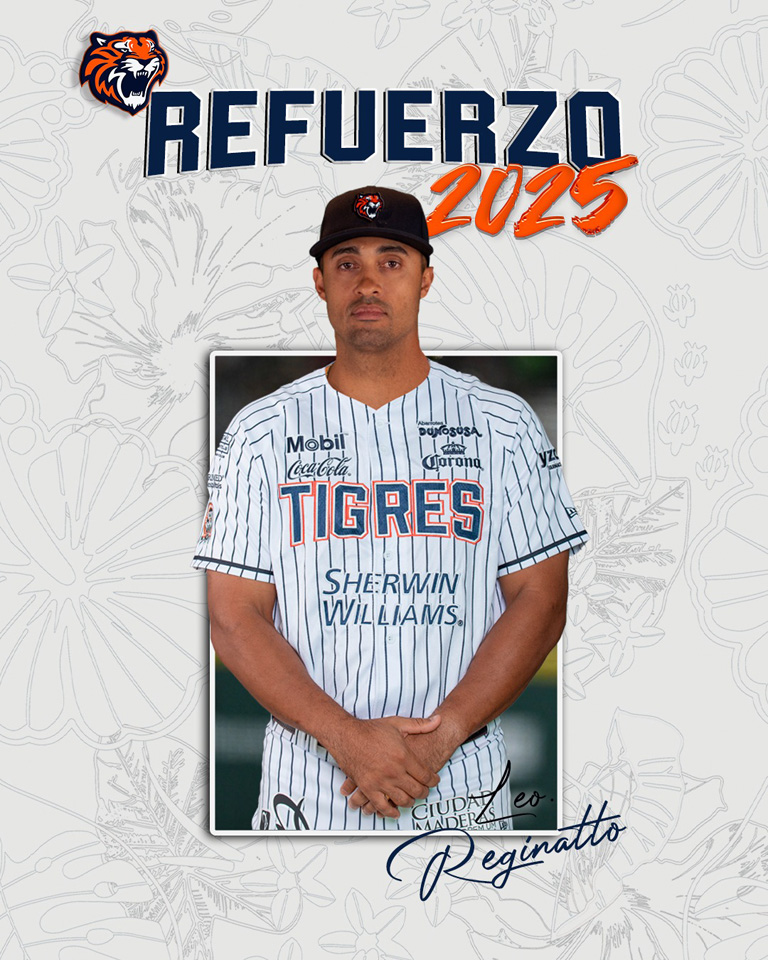 El infielder brasileño Leo Reginatto se une a los Tigres de Quintana Roo