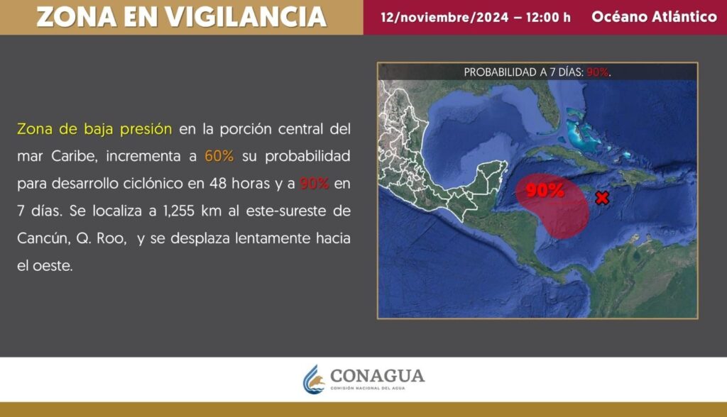 Protección Civil de Benito Juárez activa protocolos ante posible formación de ciclón