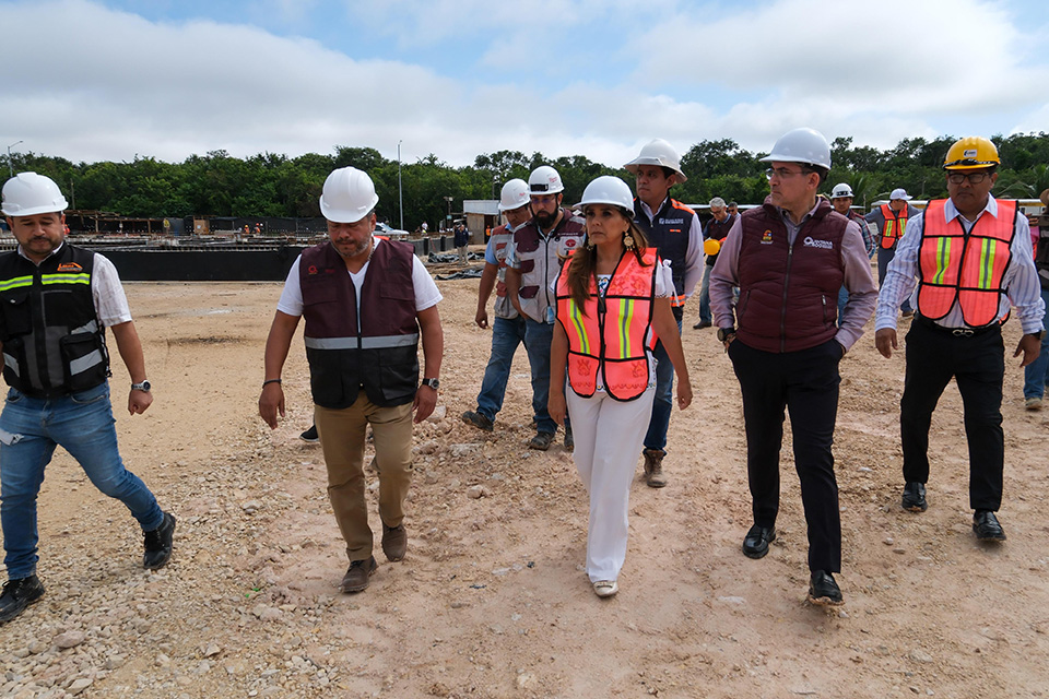 Supervisa Mara Lezama obras del nuevo Hospital General de Chetumal