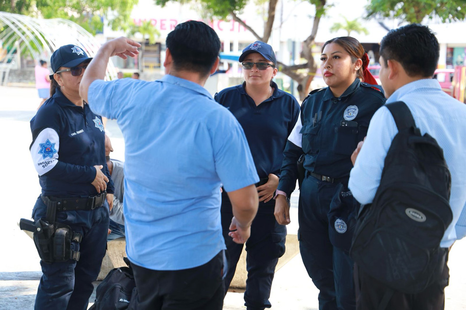 Refuerza Policía de Benito Juárez su estrategia de proximidad social