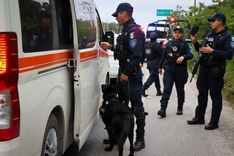 El “Operativo Blindaje Riviera Maya” refuerza seguridad en la vía Playa-Tulum