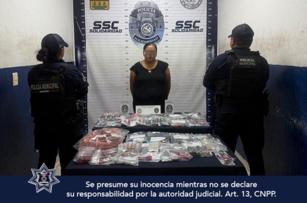 Mujer detenida por robo a comercio