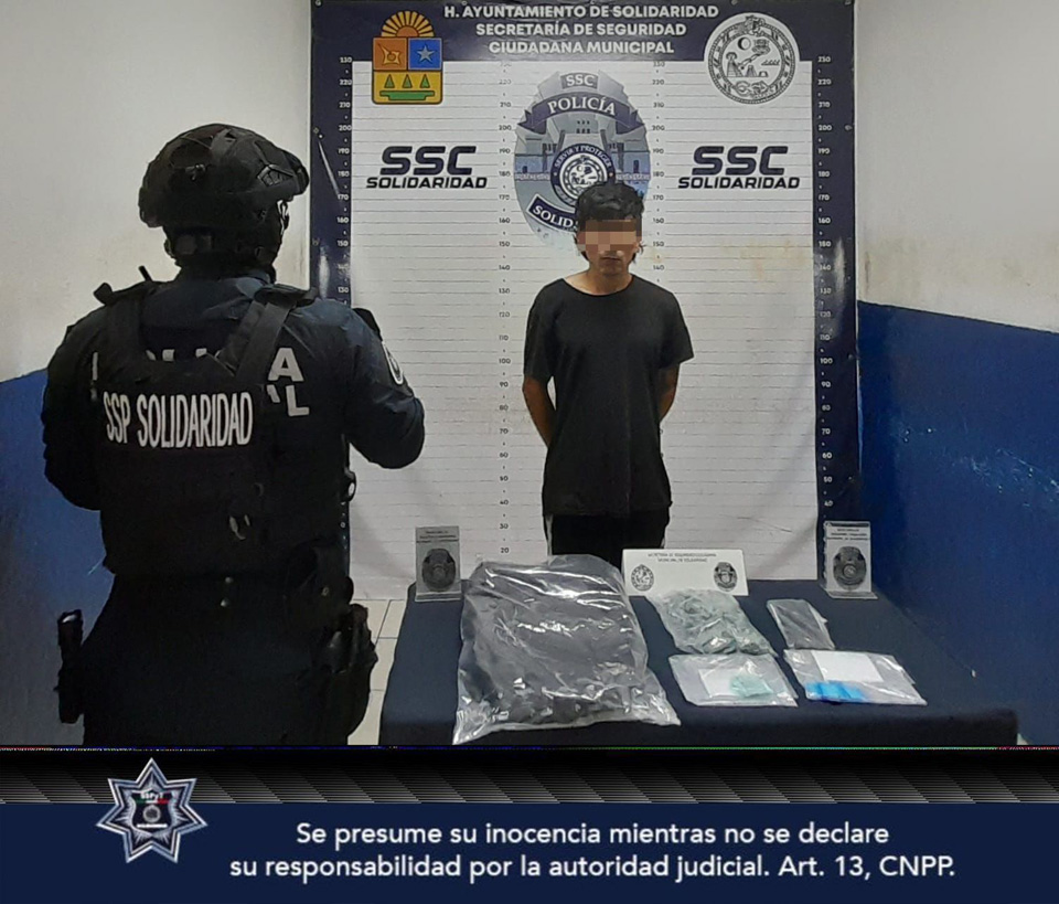 Detenido en Playa con 86 dosis de narcóticos