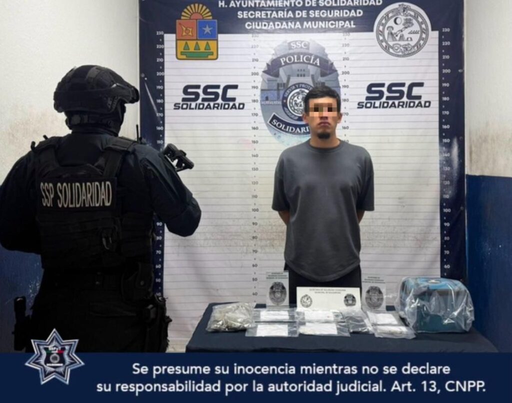 Aprehenden con 37 dosis de droga a narcomenudista en Playa