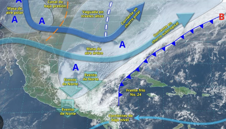 Una masa de aire polar se aproxima al país y anuncian lluvias fuertes en todas estas regiones: qué estados se verán afectados