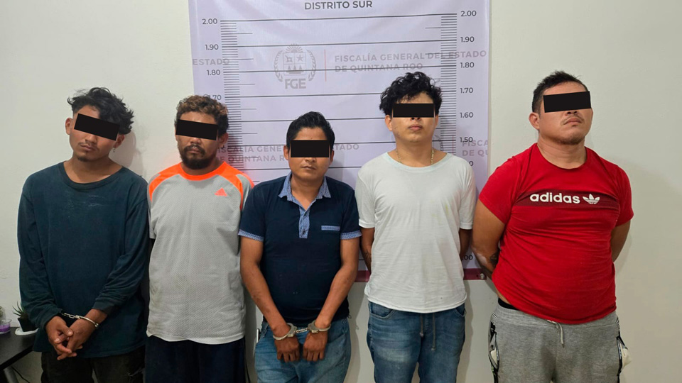 Deja cinco detenidos y droga asegurada cateo en Chetumal