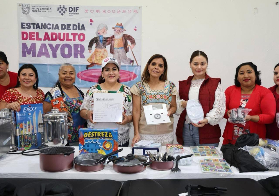 Recibe equipo DIF Carrillo Puerto para la Estancia del Adulto Mayor