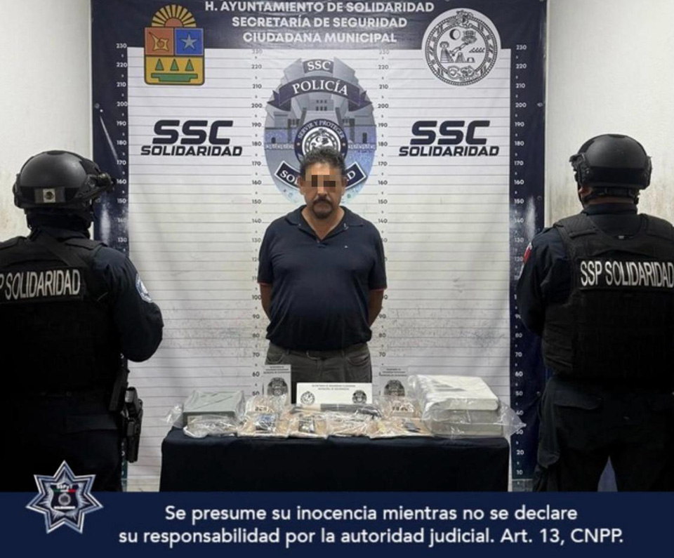 Detenido en filtro de seguridad con un pistola y 233 cartuchos