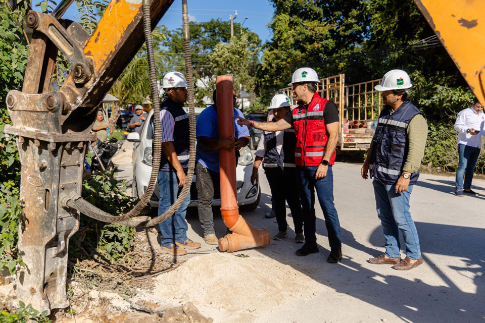 Garantizan drenaje sanitario de calidad a la colonia Ejido de Tulum