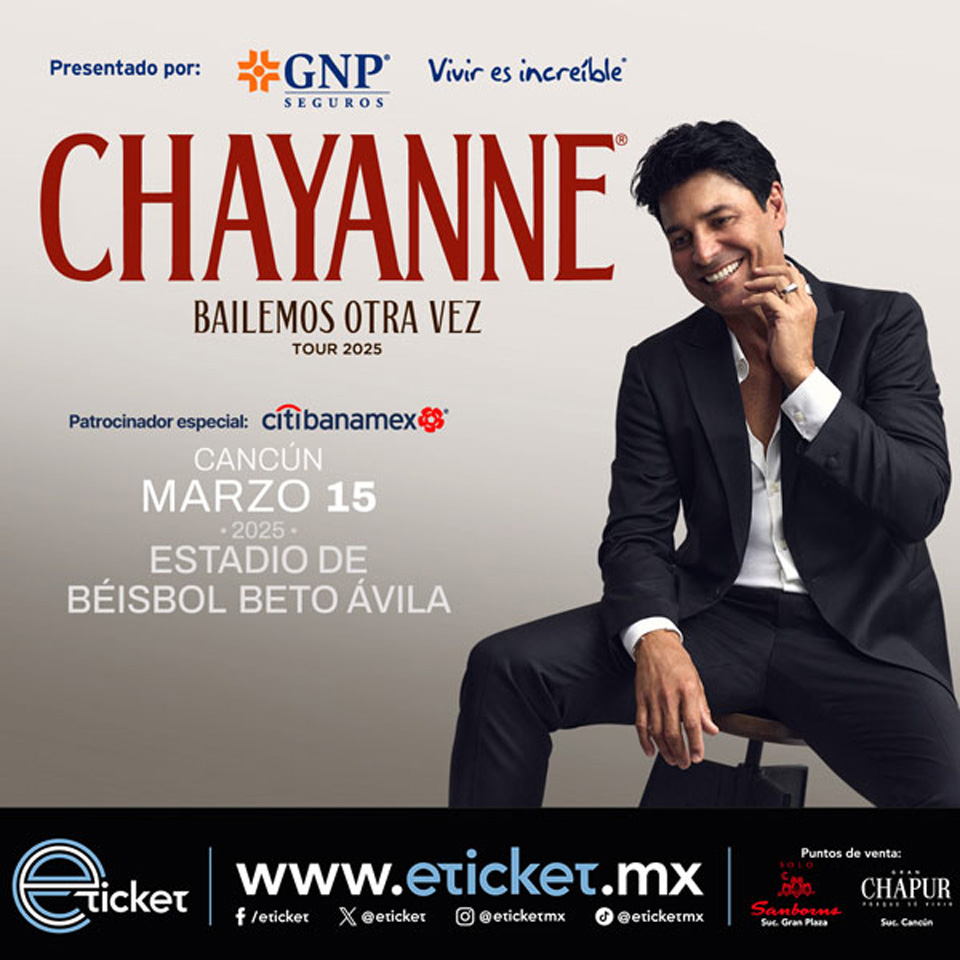 Chayanne regresa a Cancún con un show espectacular en el estadio Beto Ávila