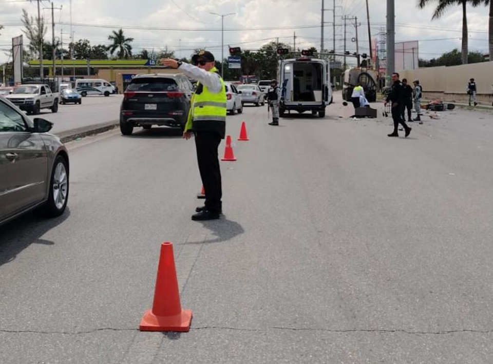 Motociclista pierde la vida en la López Portillo