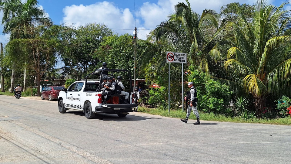 Impresionante operativo de seguridad en Felipe Carrillo Puerto genera expectación