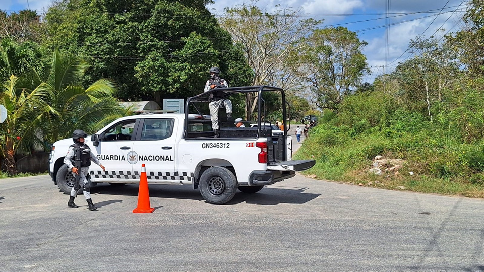 Impresionante operativo de seguridad en Felipe Carrillo Puerto genera expectación