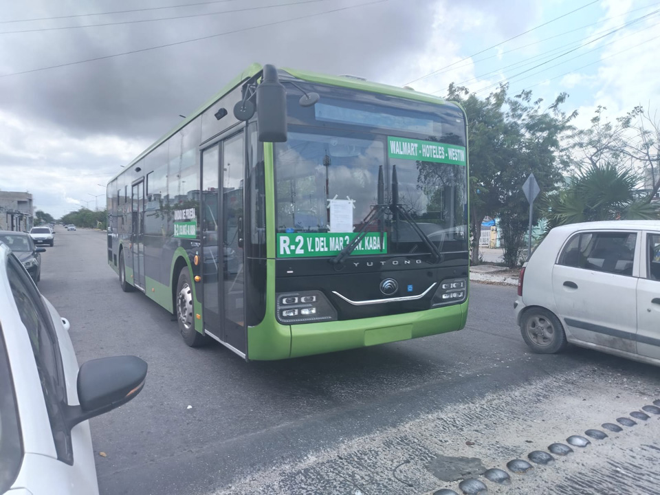 Q.Roo avanza en la modernización del transporte público con nuevas pruebas de autobuses